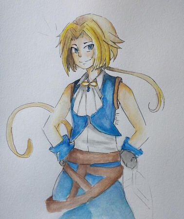 Zidane | FFIX | Water colors
